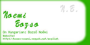 noemi bozso business card